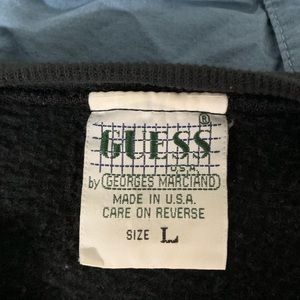 Guess Shirts - Vintage | Guess Black Embroidered Sweatshirt L Guess Shirts - Vintage | Guess Black Embroidered Sweatshirt L
